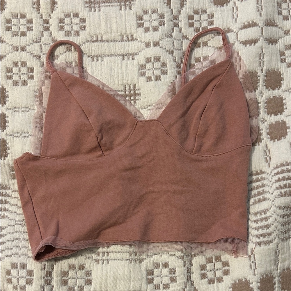 Silence + Noise Dusty Rose Bandeau